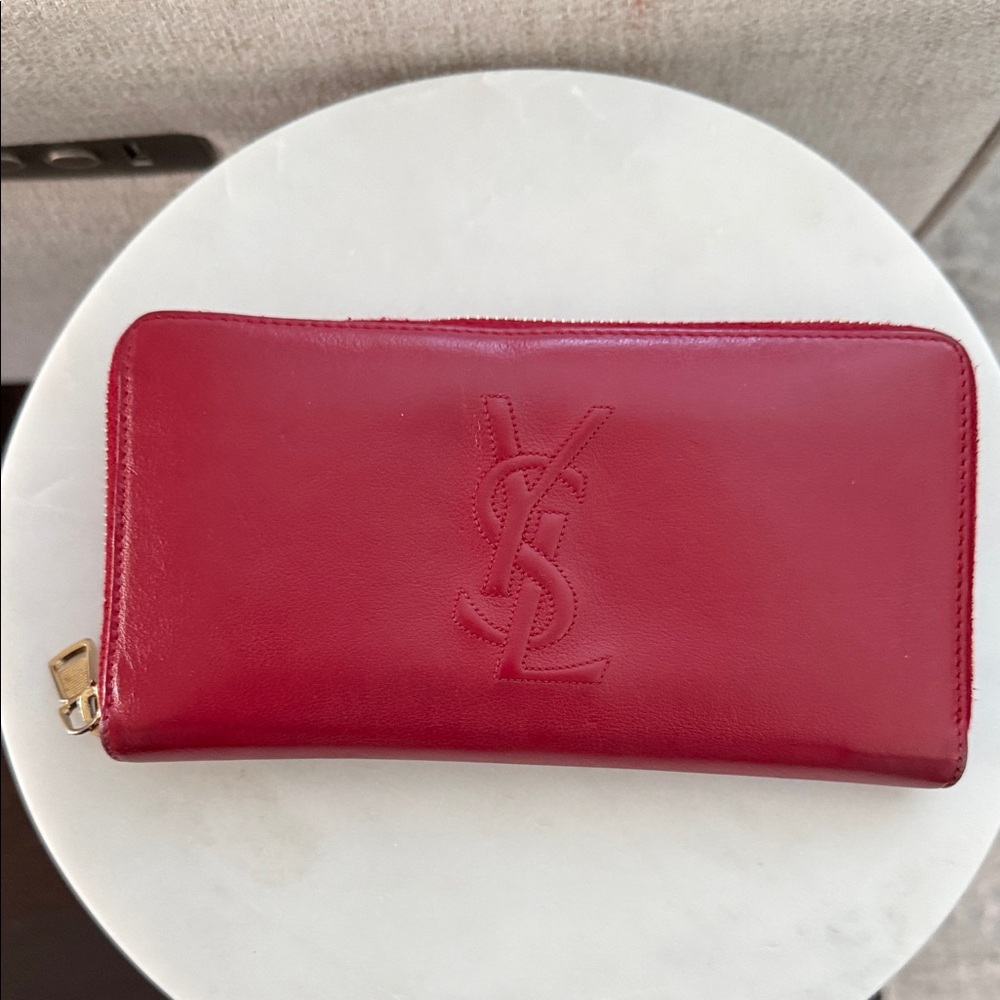 Yves Saint Laurent Red Wallet